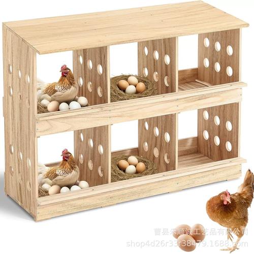 木质家禽养殖箱鸡窝鸡巢箱鸭蛋收集母鸡下蛋置物箱家庭鸡舍饲养盒